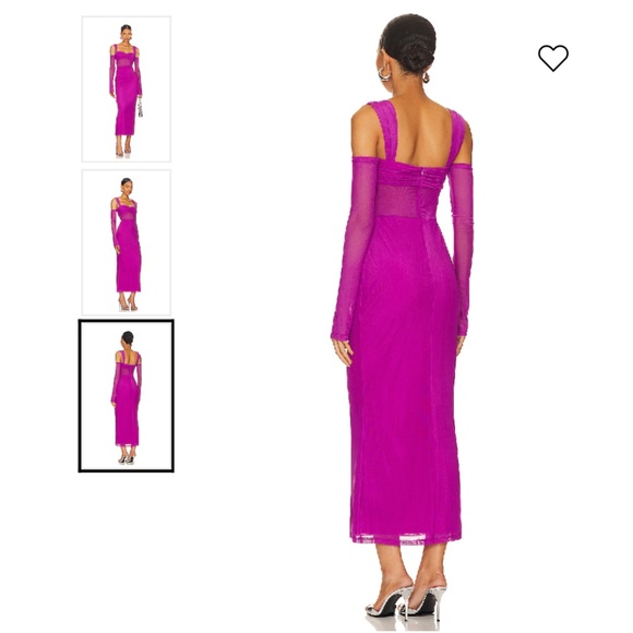 REVOLVE Runaway The Label Lamoura Dress Plum Size Small - Picture 5 of 17